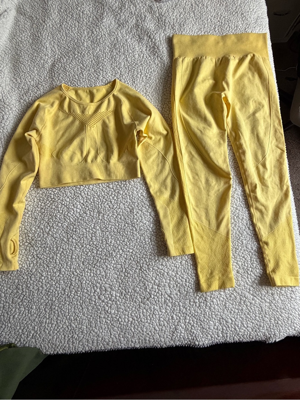 Yellow Two- Piece Athletic Set- Size Medium